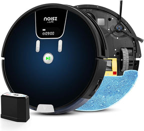 ILIFE NOISZ S8 Pro Robot Vacuum and Mop 2 in 1, 2000Pa, Route Planning, Auto Boosts on Carpets, ElectroWall, Good for Hard Floors, Medium-Pile Carpets, Gradient Blue