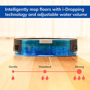 ILIFE NOISZ S8 Pro Robot Vacuum and Mop 2 in 1, 2000Pa, Route Planning, Auto Boosts on Carpets, ElectroWall, Good for Hard Floors, Medium-Pile Carpets, Gradient Blue