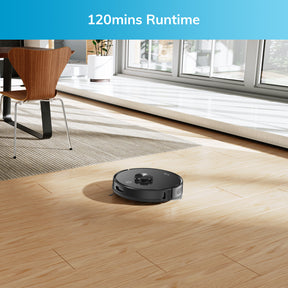 ILIFE A20 Robot Vacuum and Mop Combo, LiDAR Navigation, 3000Pa Suction Robotic Vacuum Cleaner, Smart Mapping, App/Alexa Control, for Pet Hair, Hard Floor, Carpet, 2.4GHz WiFi Only