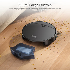 ILIFE V10 Robot Vacuum Cleaner, 5000Pa Strong Suction, Gyro Navigation, 2.4G WiFi/App/Alexa/Remote Control, Self-Charging Robotic Vacuum, Roller Brush for Carpet and Hard Floor, Black