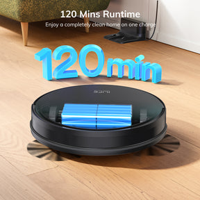 ILIFE V10 Robot Vacuum Cleaner, 5000Pa Strong Suction, Gyro Navigation, 2.4G WiFi/App/Alexa/Remote Control, Self-Charging Robotic Vacuum, Roller Brush for Carpet and Hard Floor, Black
