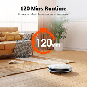 ILIFE V2 Robot Vacuum Cleaner, Tangle-Free Suction, 120 Mins Runtime, Schedule Cleaning, Slim, Quiet, Self-Charging Robotic Vacuum Cleaner, Ideal for Pet Hair and Hard Floors