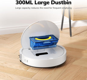 ILIFE V2 Robot Vacuum Cleaner, Tangle-Free Suction, 120 Mins Runtime, Schedule Cleaning, Slim, Quiet, Self-Charging Robotic Vacuum Cleaner, Ideal for Pet Hair and Hard Floors