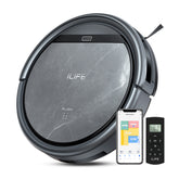 ILIFE V5s Max Robot Vacuum, 4000Pa Max Suction Power, 2.4G WiFi/App/Alexa/Remote Control, Self-Charging Robotic Vacuum Cleaner, for Hard Floors Carpets and Pet Hair