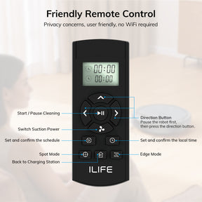 ILIFE V5s Max Robot Vacuum, 4000Pa Max Suction Power, 2.4G WiFi/App/Alexa/Remote Control, Self-Charging Robotic Vacuum Cleaner, for Hard Floors Carpets and Pet Hair
