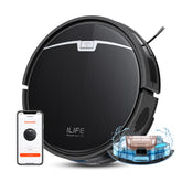 ILIFE V9 Robot Vacuum and Mop, 3000Pa Strong Suction Robot Vacuum Cleaner, Gyro Navigation, App Control, No Tangle, Compatible with 2.4GHz WiFi, Alexa, Ideal for Hard Floor, Pet Hair