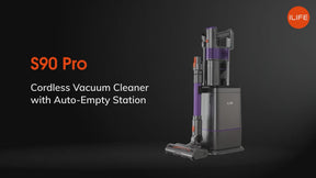 ILIFE S90 Pro - Cordless Stick Vacuum Cleaner with Auto-Empty System