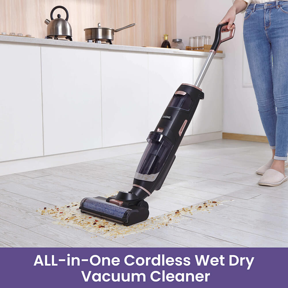 Wet Dry Vacuum Cleaner - Cordless Vacuum and Mop One-Step Cleaning for Hard  Floo