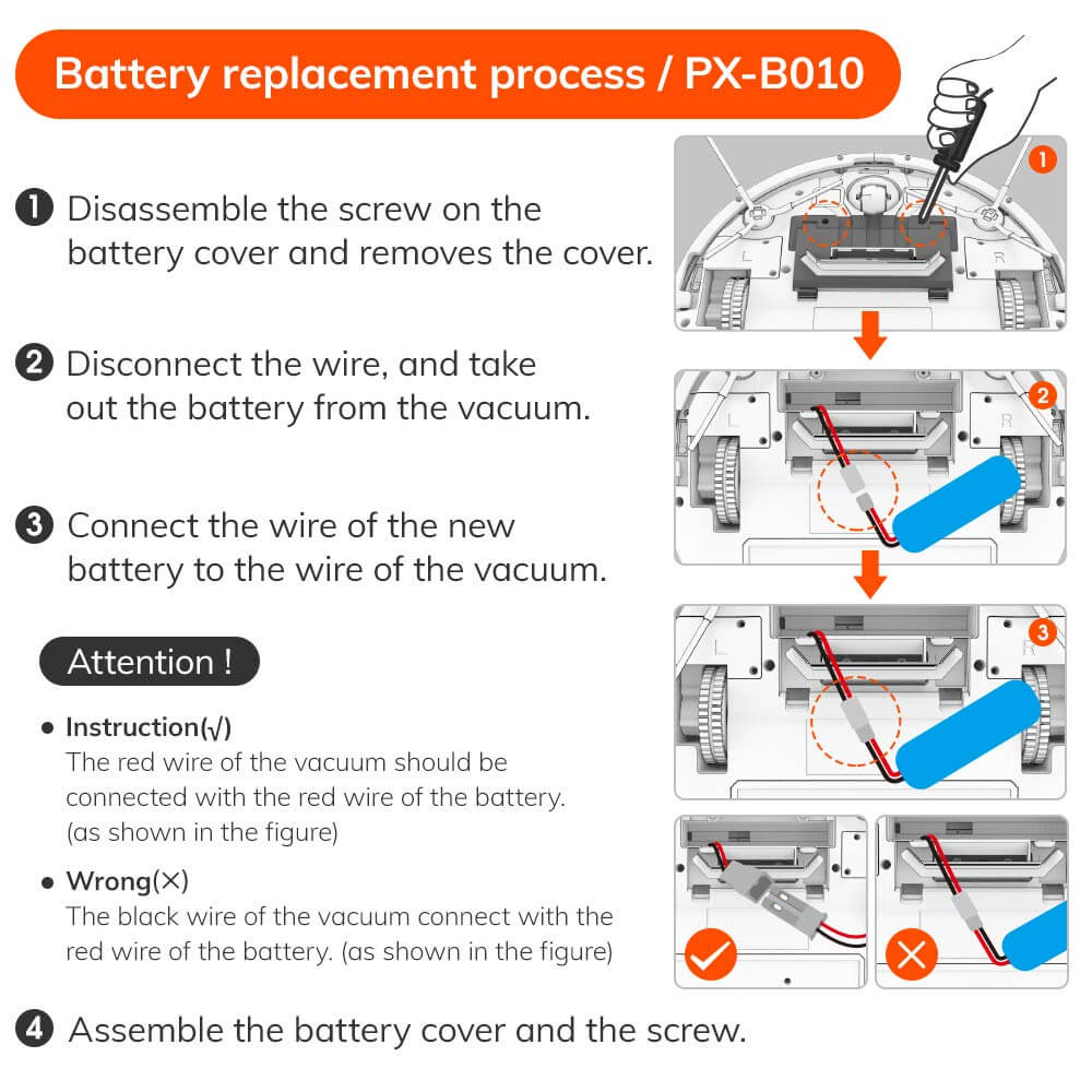 PX-B010 Battery pack for ILIFE V3s pro V5s pro V8s (5)