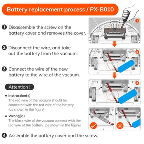PX-B010 Battery pack for ILIFE V3s pro V5s pro V8s (5)